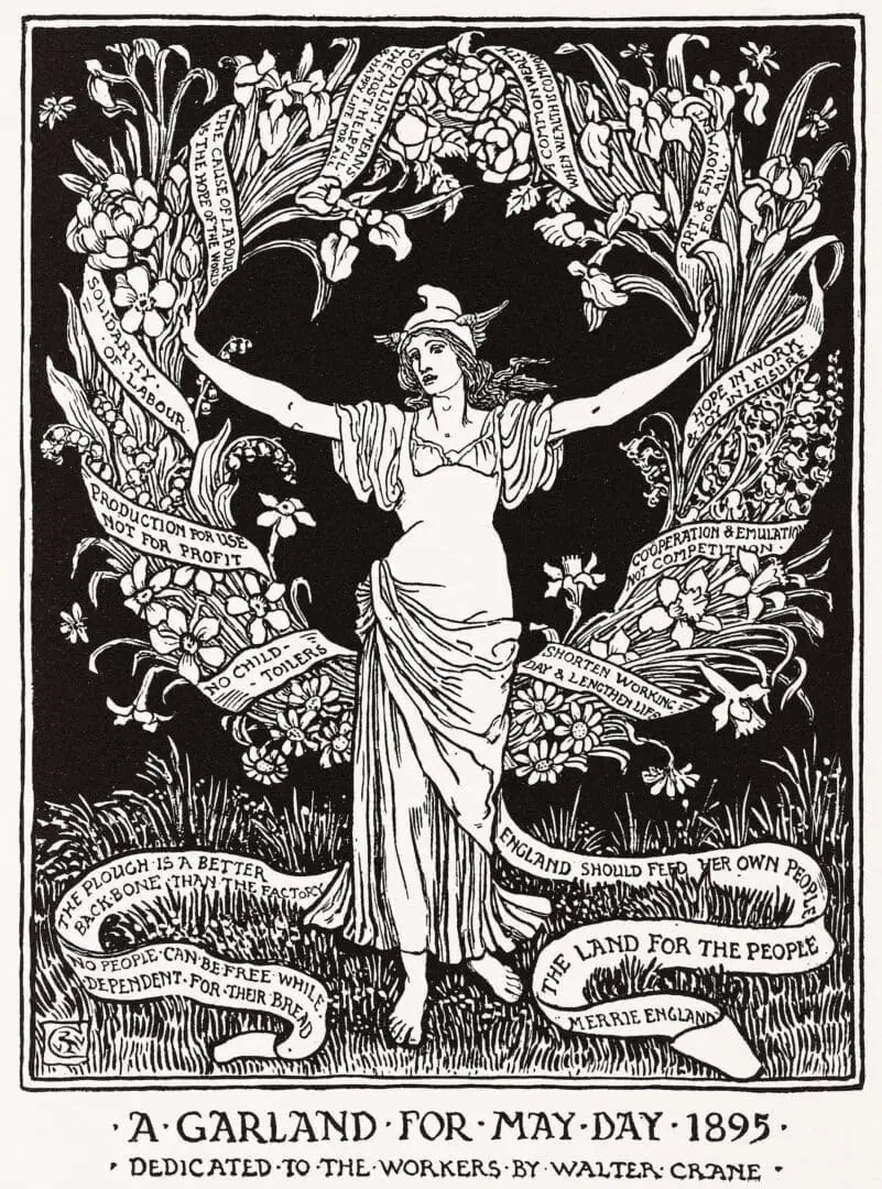 A Garland for May Day by Walter Crane
