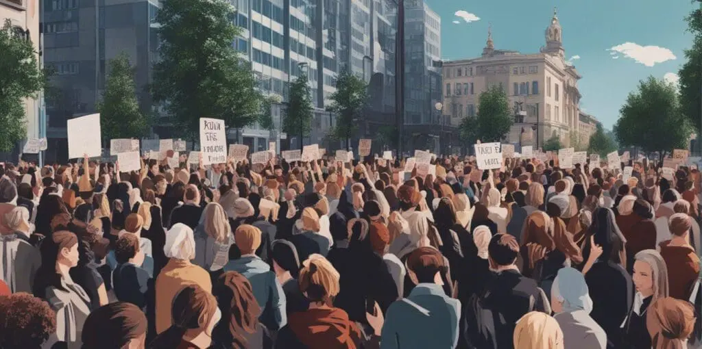 #MeToo movement protest demonstration
