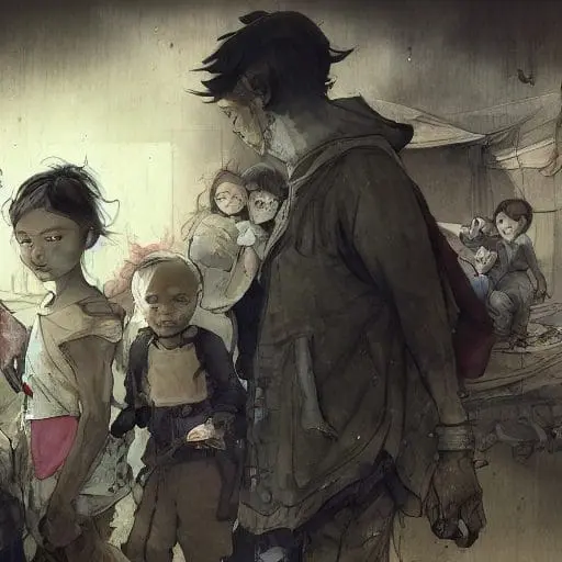 Refugee Family