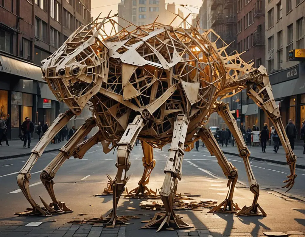 A Promises Project interpretation of a Theo Jansen Strandbeest