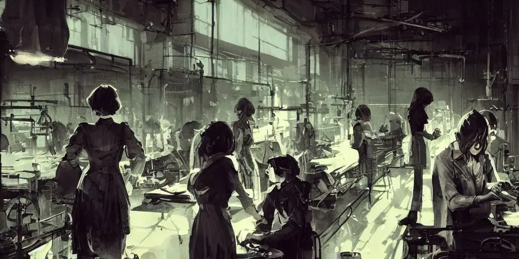 Women in a factory