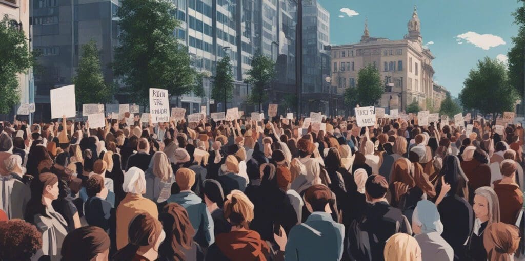 #MeToo movement protest demonstration