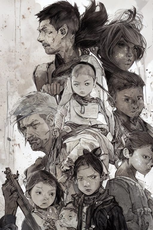 Refugee Family Portrait