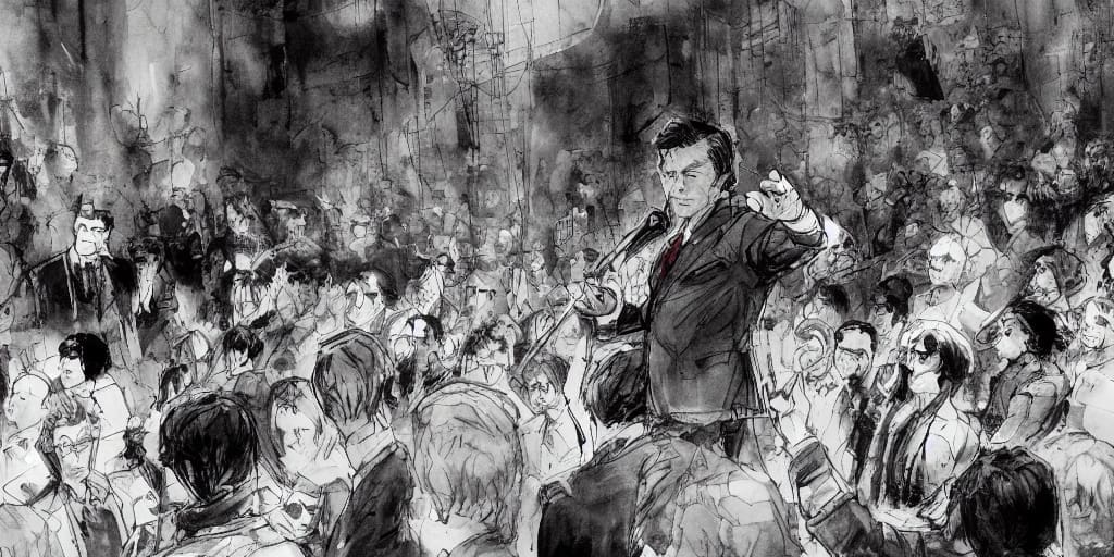 Politician giving a speech