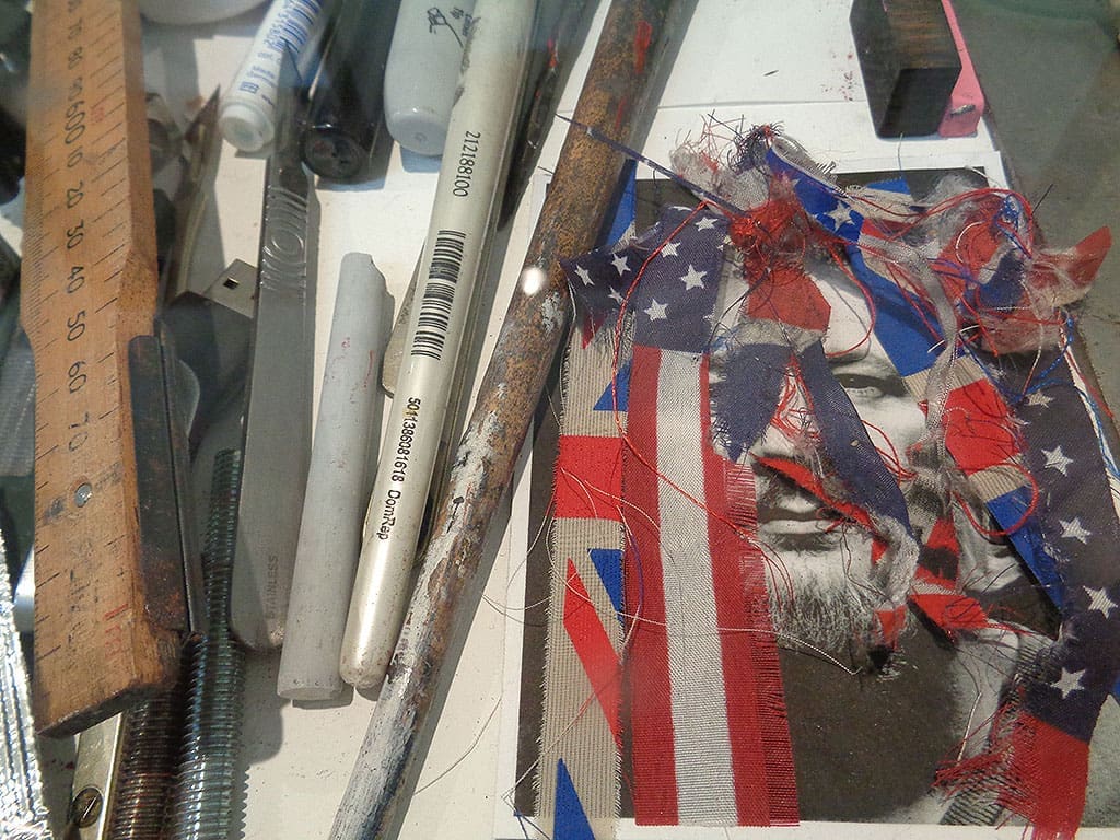 Artwork from Peter Kennard's Archive of Dissent Exhibition