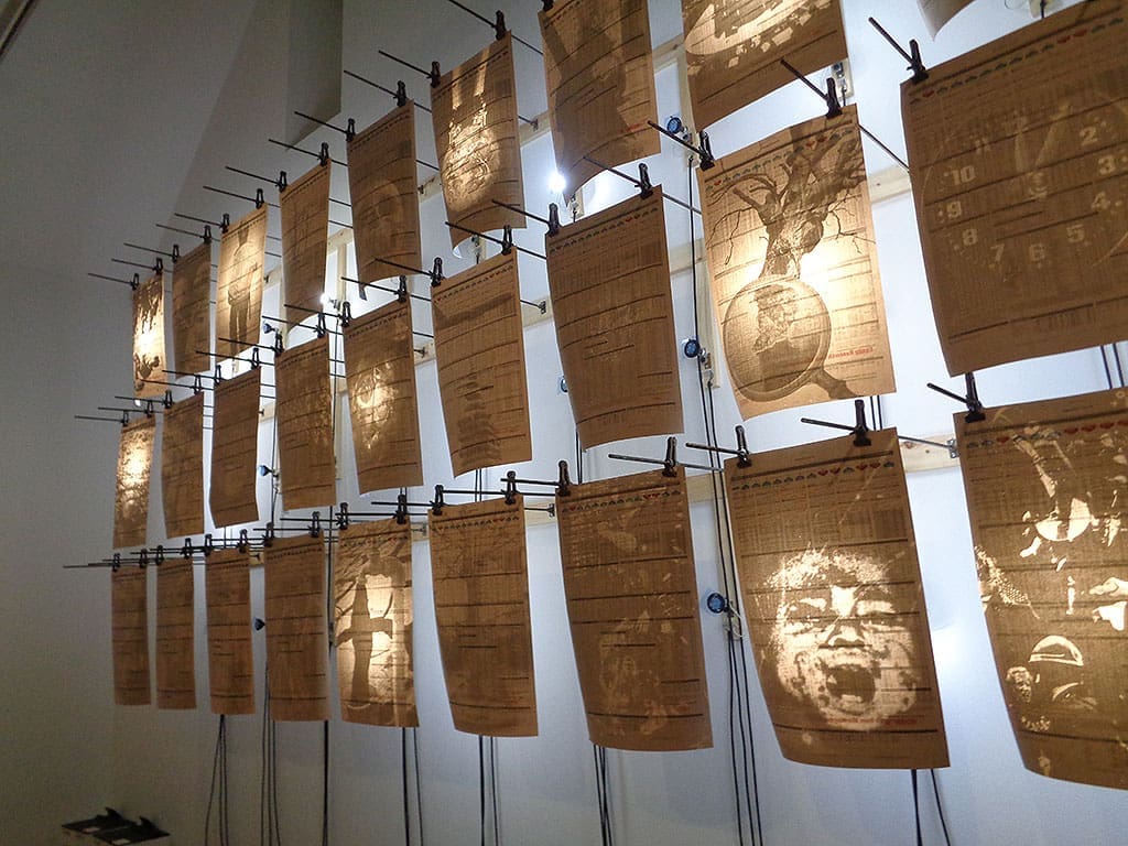 Artwork from Peter Kennard's Archive of Dissent Exhibition