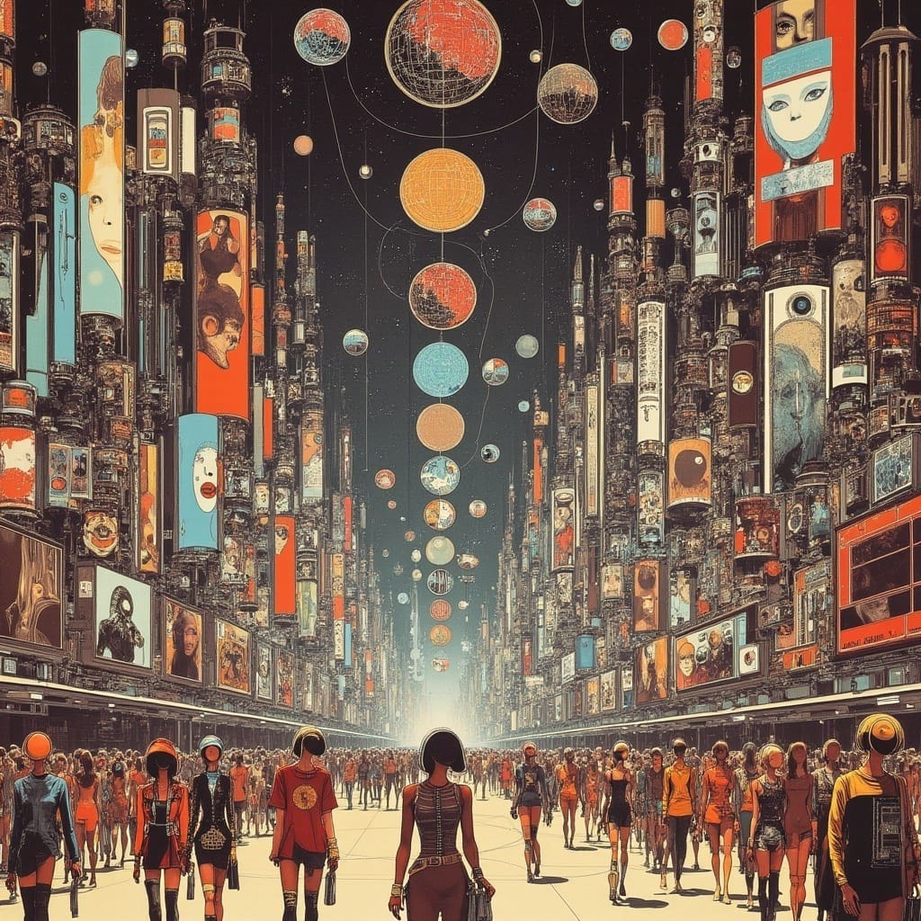 7 Space station that accomodates many thousands of people EPE4