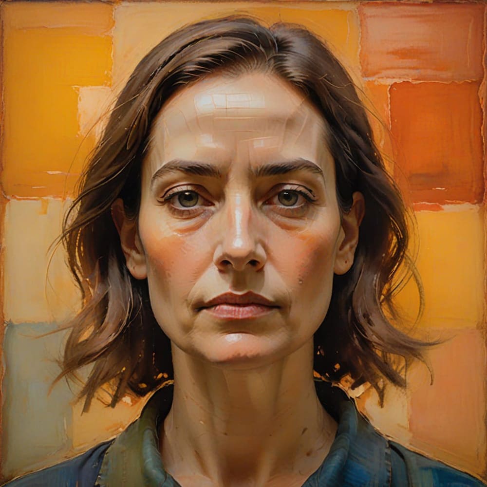 Colour Field Painting Woman